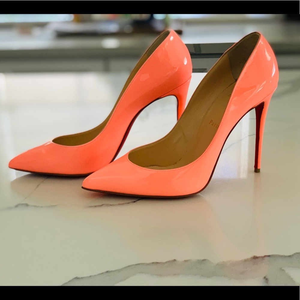 Christian Louboutin Pigalle Follies Flamingo Heels